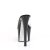 Pleaser SKY-301CRS Mules con Plateau Trasparente Nero EU-35 / US-5