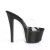 Pleaser SKY-301CRS Mules con Plateau Trasparente Nero EU-35 / US-5