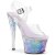 Pleaser SKY-308MC Mules con Plateau Trasparente Blu EU-39 / US-9