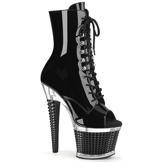 Pleaser SPECTATOR-1021 Stivaletti con Plateau Vernice Nero EU-39 / US-9