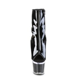 Pleaser SPECTATOR-1021 Stivaletti con Plateau Vernice Nero EU-39 / US-9