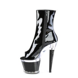 Pleaser SPECTATOR-1021 Stivaletti con Plateau Vernice Nero EU-39 / US-9