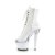 Pleaser SPECTATOR-1021 Stivaletti con Plateau Vernice Bianco EU-37 / US-7