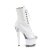 Pleaser SPECTATOR-1021 Stivaletti con Plateau Vernice Bianco EU-37 / US-7