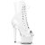 Pleaser SPECTATOR-1021 Stivaletti con Plateau Vernice Bianco EU-38 / US-8