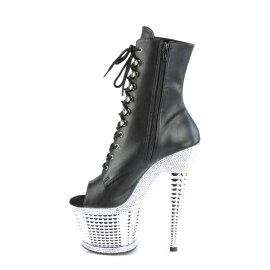 Pleaser SPECTATOR-1021RS Stivaletti con Plateau Vernice Nero EU-37 / US-7
