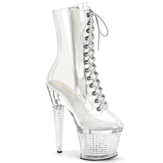 Pleaser SPECTATOR-1040C Stivaletti con Plateau Trasparente EU-36 / US-6