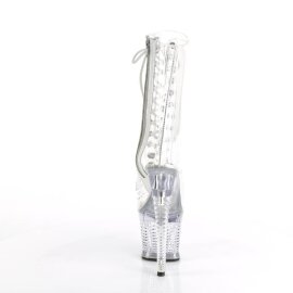 Pleaser SPECTATOR-1040C Stivaletti con Plateau Trasparente EU-37 / US-7