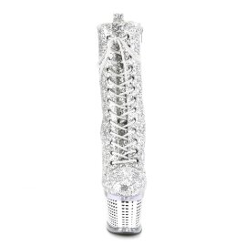Pleaser SPECTATOR-1040G Stivaletti con Plateau Glitter...
