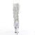 Pleaser SPECTATOR-2017RSF Stivaletti con Plateau Cromato Argento EU-36 / US-6