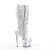 Pleaser SPECTATOR-2017RSF Stivaletti con Plateau Cromato Argento EU-36 / US-6