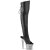 Pleaser SPECTATOR-3019 Stivali Sopra Il Ginocchio Con Plateau Pelle Cromato Nero EU-38 / US-8