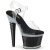 Pleaser SPECTATOR-708RS Sandali con Plateau Strass Argento EU-37 / US-7