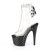 Pleaser STARDUST-1018C-2RS Stivaletti con Plateau Trasparente Nero EU-40 / US-10