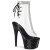 Pleaser STARDUST-1018C-2RS Stivaletti con Plateau Trasparente Nero EU-35 / US-5