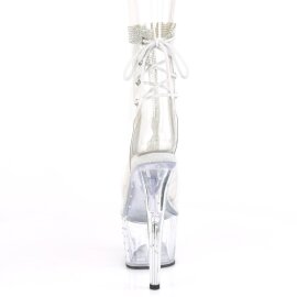 Pleaser STARDUST-1018C-2RS Stivaletti con Plateau Trasparente EU-39 / US-9