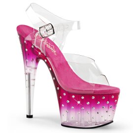 Pleaser STARDUST-708T Sandali con Plateau Trasparente...