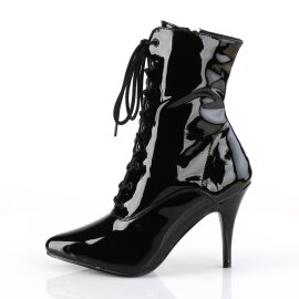 Pleaser VANITY-1020 Stivaletti Vernice Nero EU-43 / US-13
