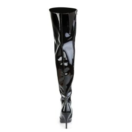 Pleaser VANITY-3010 Stivali Sopra Il Ginocchio Vernice Nero EU-43 / US-13