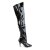 Pleaser VANITY-3010 Stivali Sopra Il Ginocchio Vernice Nero EU-43 / US-13