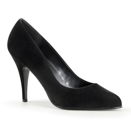Pleaser VANITY-420 Décolleté Velluto Nero EU-44 / US-14