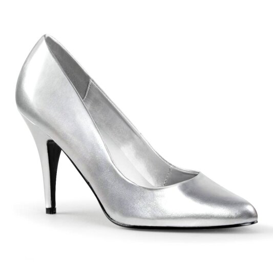 Pleaser VANITY-420 Décolleté Similpelle Argento EU-35 / US-5