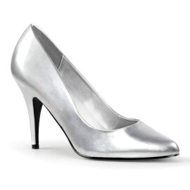 Pleaser VANITY-420 Décolleté Similpelle Argento EU-35 / US-5