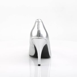 Pleaser VANITY-420 Décolleté Similpelle Argento EU-35 / US-5