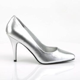 Pleaser VANITY-420 Décolleté Similpelle Argento EU-35 / US-5