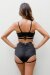 Lunalae Lure You Shorts a Vita Alta Nero XL