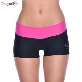 Dragonfly Shorts Lena XS Nero / Rosa Acceso
