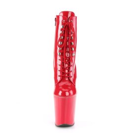 Pleaser XTREME-1020 Stivaletti con Plateau Vernice Rosso...