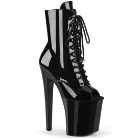 Pleaser XTREME-1021 Stivaletti con Plateau Vernice Nero EU-35 / US-5