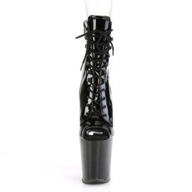 Pleaser XTREME-1021 Stivaletti con Plateau Vernice Nero EU-35 / US-5