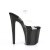 Pleaser XTREME-808CRS Sandali con Plateau Trasparente Nero EU-35 / US-5