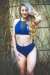 Dragonfly Shorts Molly Rete - Petrolio XL