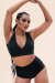 Lunalae Top Courtney Scollo a V Nero L