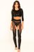 Paradise Chick Leggings Superhero Effetto Reggicalze Dettaglio Sticky Leopardato Nero M