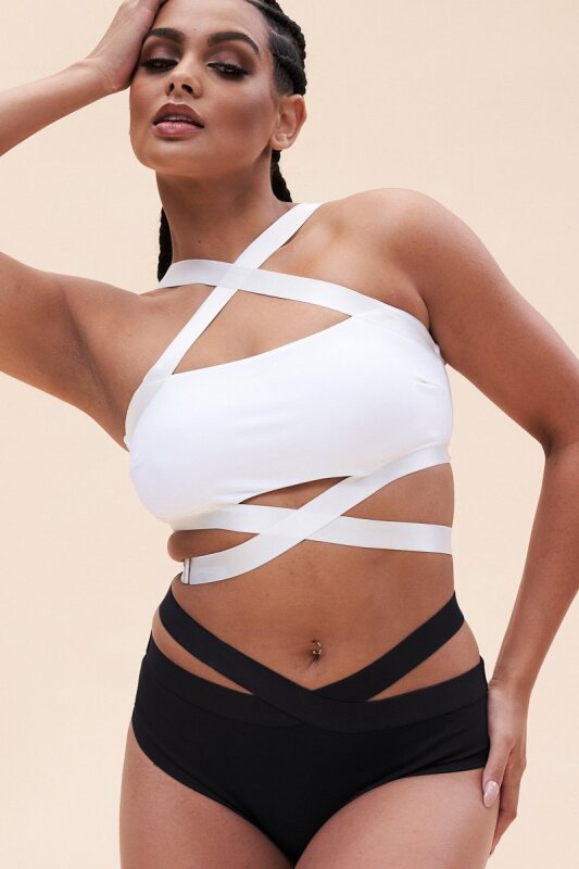 Lunalae Renee Top Bralette Corto Bianco M