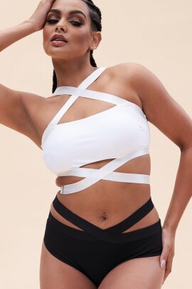 Lunalae Renee Top Bralette Corto Bianco XL