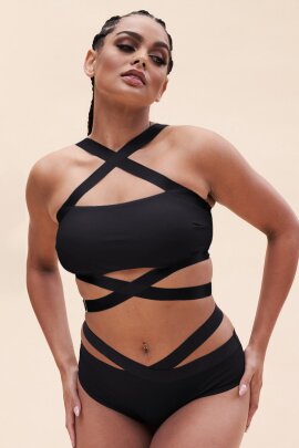 Lunalae Renee Top Bralette Corto Nero