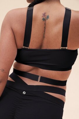 Lunalae Renee Top Bralette Corto Nero S