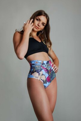 Pole Addict Shorts a Vita Alta Tropical Flower XS