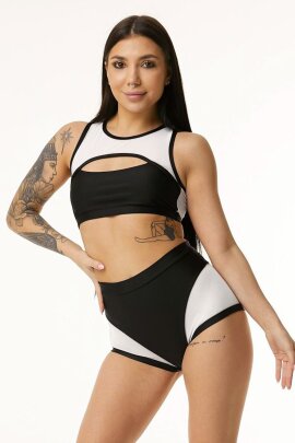 Polerina Top LUX Nero/Bianco XS