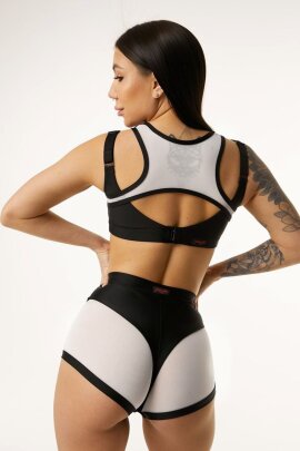 Polerina Top LUX Nero/Bianco XL