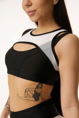 Polerina Top LUX Nero/Bianco XL