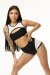 Polerina Top LUX Nero/Bianco XL