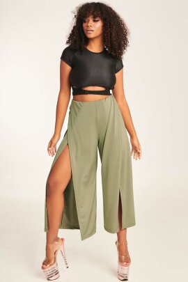 Paradise Chick Polecious Pantaloni - Kaki XL