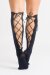 Zasha Polewear Calze Al Ginocchio In Pizzo - Nero