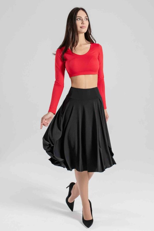 i-Style Gonna Midi con Pantaloncino Dolly Nero XL